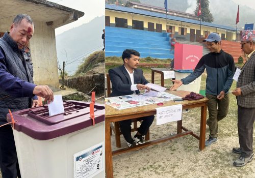 हितबहादुरदेखि हिरानाथसम्मका उम्मेद्वारहरुले गरे मतदान